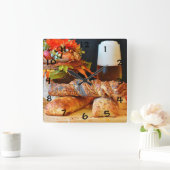 Bier, brood en Herfst Vierkante Klok (Huis)