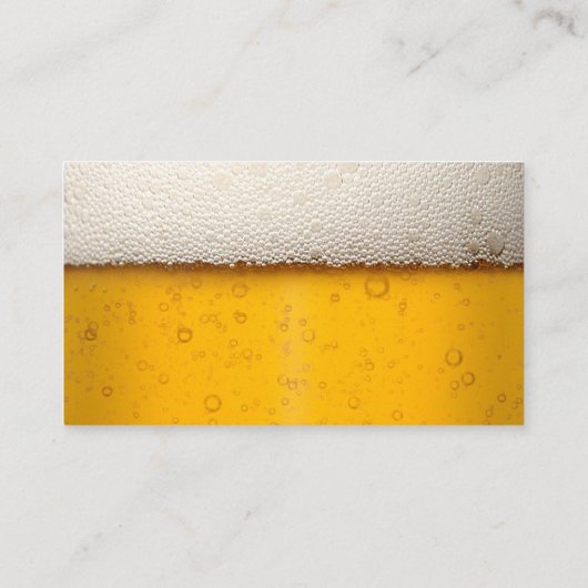 Bier Bubbels Close-up Bartender Bier Ambacht Brouw Visitekaartje (Achterkant)