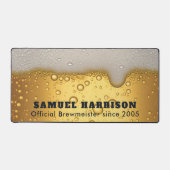 Bier bubbels textuur met naam bureaumat (Voorkant)