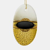 Bier Bubbles Ale Amber Dranken 2 Keramisch Ornament (Rechts)