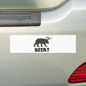 bier? bumpersticker (Op auto)