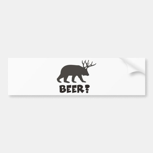 bier? bumpersticker (Voorkant)