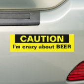 Bier Bumpersticker (Op auto)
