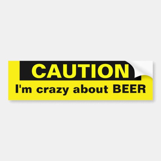 Bier Bumpersticker (Voorkant)