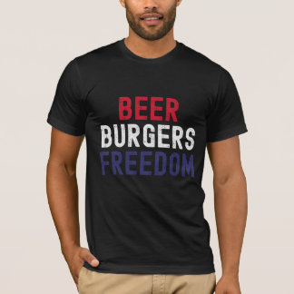 Bier, Burgers, Vrijheid T-shirt