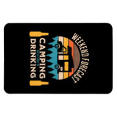 Bier Camping Met Bier Verjaardag Magneet (Horizontaal)