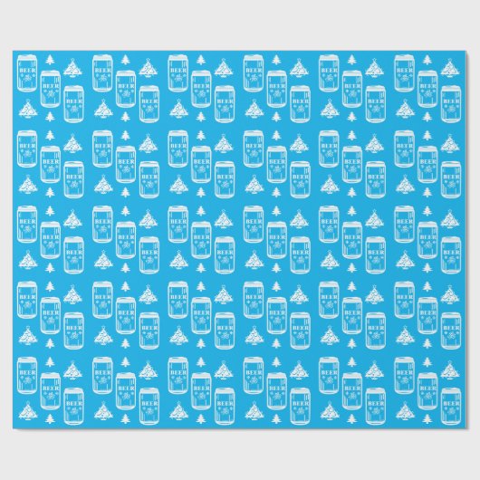 Bier Can kerstboom Cadeaupapier (Vlak)