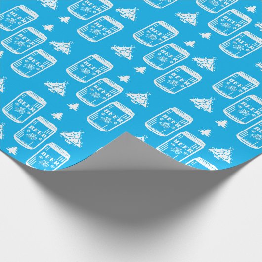 Bier Can kerstboom Cadeaupapier (Hoek)