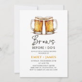 Bier Casual Koppels Bruiloft Vrijgezellenfeest Kaart (Voorkant)