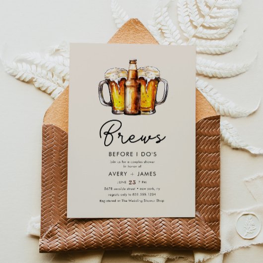 Bier Casual Koppels Bruiloft Vrijgezellenfeest Kaart