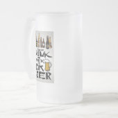 bier citaten matglas bierpul (Voorkant links)