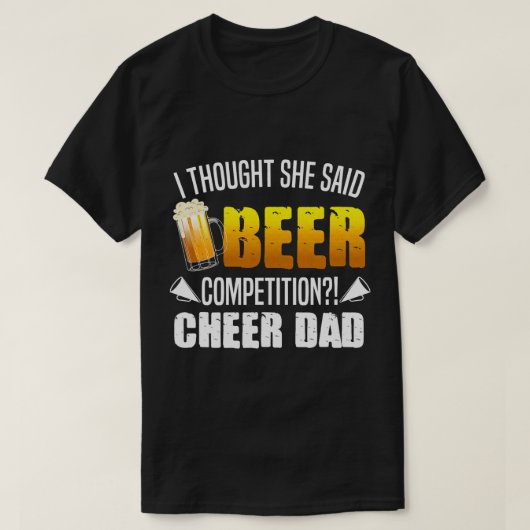 Bier Cool Cheer Pap Gift Voor Mannen Grappig Bier  T-shirt (Design voorkant)
