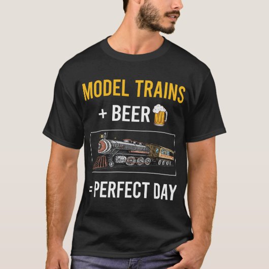 Bier Dag Model Trein Trein Spoorweg T-shirt (Voorkant)
