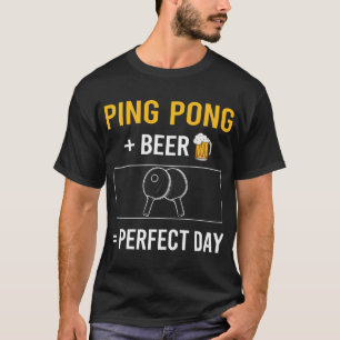 Bier Dag Ping Pong Tafeltennis T-shirt