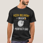 Bier Dag Pizza Levering T-shirt (Voorkant)