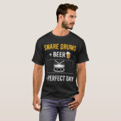 Bier Dag Snare Drum Drums T-shirt (Voorkant volledig)
