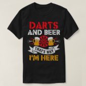 Bier darts en bier dat waarom ik hier grappige dar t-shirt (Design voorkant)