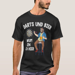 Bier Darts en Bier Pub Dart Toernooi Funny Sayi T-shirt