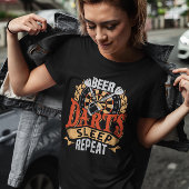 Bier Darts Slaap Herhalen - Home Bar Cadeau T-shirt