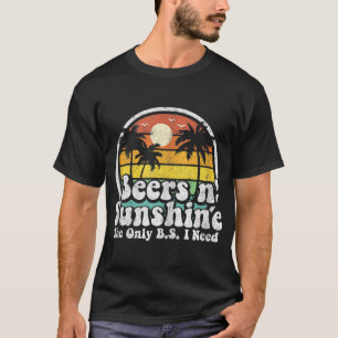 Bier De enige BS die ik nodig heb is bieren en zon T-shirt
