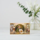 Bier de nationale Drink  Retro Visitekaartje (Staand voorkant)