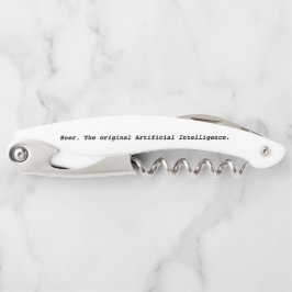 Bier. De originele kunstmatige intelligentie. open Kurkentrekker