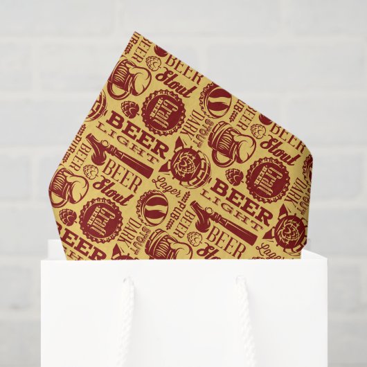 Bier Decoupage Vloeipapier Tissuepapier (Cadeauzakje)