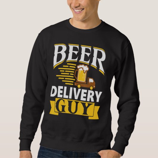 Bier Delivery Guy Alcohol Liquor Drink Bar Drinker Trui (Voorkant)