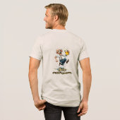Bier Denkende Mans Brandstof Grappige Cartoon T-sh Tri-Blend Shirt (Voorkant)