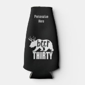 Bier Dertig Fles Koozie | Blokletters (Voorkant)
