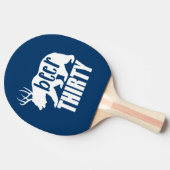 Bier Dertig pingpingpongpeddel - Blokletter Tafeltennisbatje (Zijkant)