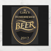 Bier Design Home Breuklabel Bier Etiket (Enkel label)