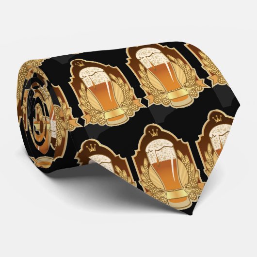 Bier Design Necktie Stropdas (Opgerold)