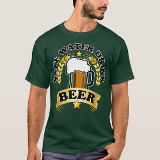 Bier Design Sparen Water T-shirt