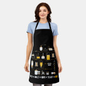 Bier die cyclusdiagram maakt voor homebrew-hop schort (Gedragen)