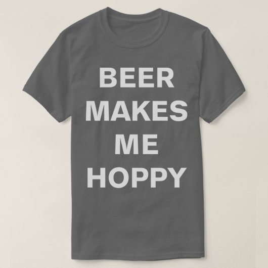 Bier doet me hoppen t-shirt (Design voorkant)