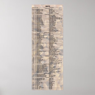 Bier door de getallen - mallen poster