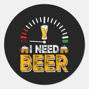 Bier Drink alcoholische dranken Ronde Sticker