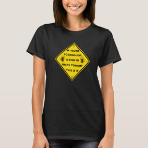 Bier Drink als je op zoek bent naar een bord om te T-shirt
