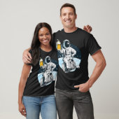 Bier Drink astronaut - Grappig Lager Alcohol T-shirt (Unisex)