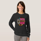 Bier Drink' Babe Leopard Western Land T-shirt (Voorkant volledig)