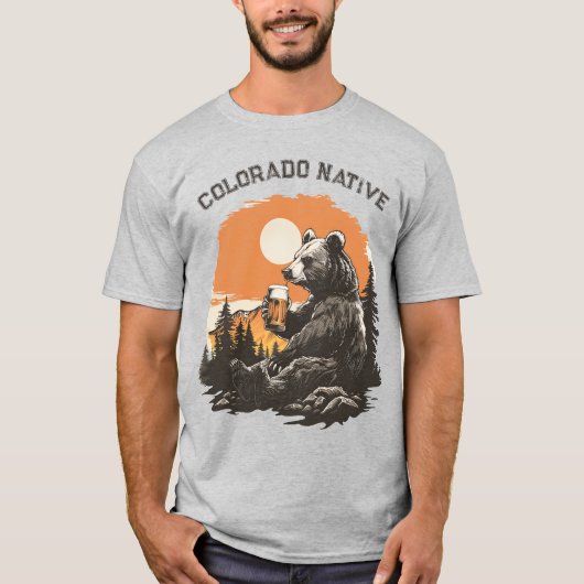 Bier Drink Beer Colorado Native T-shirt (Voorkant)