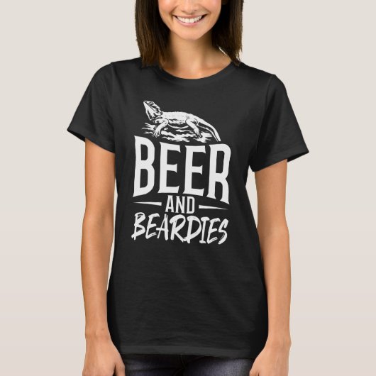 Bier Drink Costume Bearded Dragon Owner Reptile T-shirt (Voorkant)