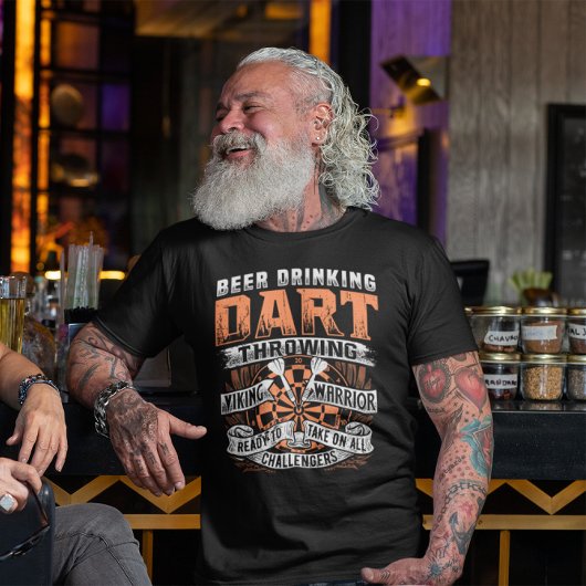 Bier Drink Dart Viking King - Dart Legend T-shirt