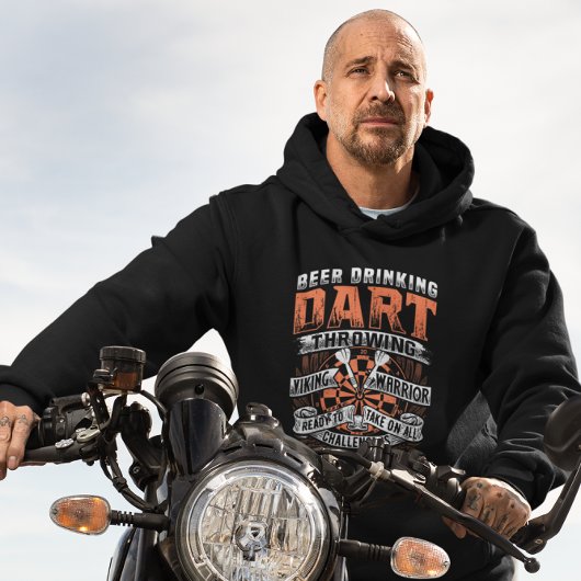 Bier Drink Dart Viking Warrior - Dart Legend Hoodie