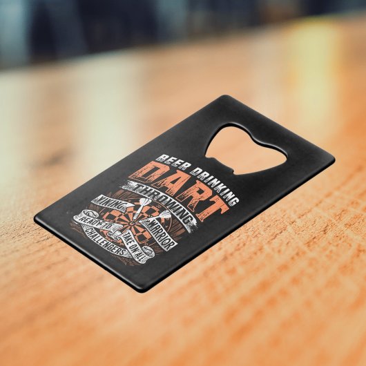 Bier Drink Dart Viking Warrior - Dart Speler Creditkaart Flessenopener