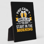 Bier Drink de hele dag en begin 's ochtends 's och Fotoplaat (Zijkant)