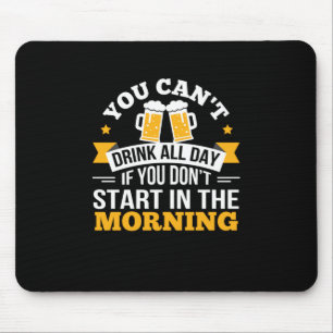 Bier Drink de hele dag en begin 's ochtends 's och Muismat