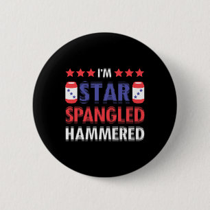 Bier Drink drinker Alcohol Funny 4th of July Ha Ronde Button 5,7 Cm