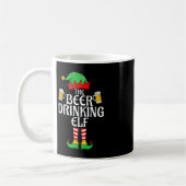 Bier Drink Elf Matching Family - kerstgroep Koffiemok (Links)